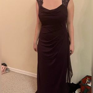 Purple long dress